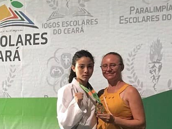 Cedro conquista terceiro lugar na modalidade Kata individual nos Jogos Escolares do Ceará
